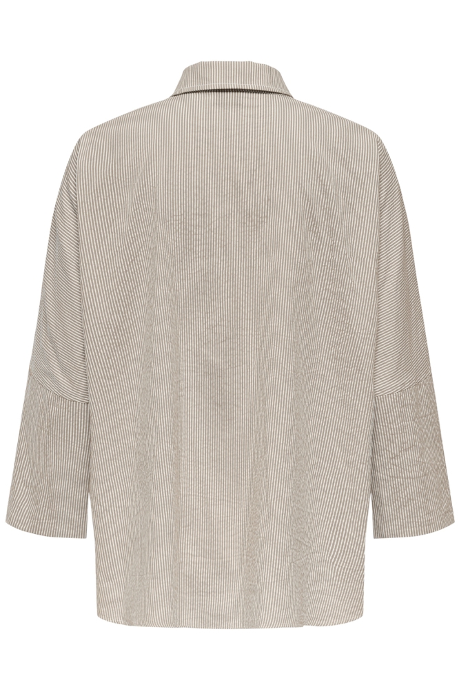 ONLAUGUSTA SHIRT WVN 15347661 FEATHER GRAY/CLOUD DANCER